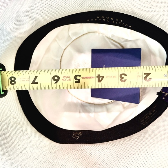 New Philip Treacy London Ivory Natural straw hat - Picture 9 of 10